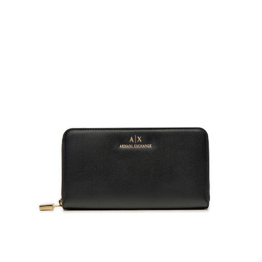 Portfel damski Armani Exchange XW000359 AF12040 UC001 Czarny ze sklepu eobuwie.pl w kategorii Portfele damskie - zdjęcie 182096860