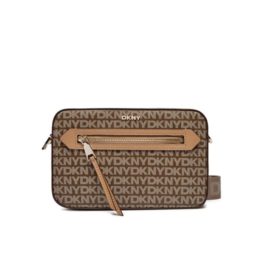 Torebka DKNY Bryant Ave Camera Ba R42EYE22 Brązowy ze sklepu eobuwie.pl w kategorii Listonoszki - zdjęcie 182097023