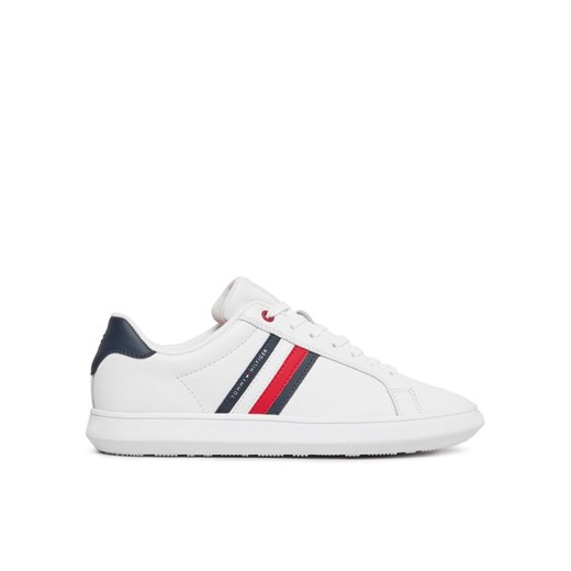 Sneakersy Tommy Hilfiger Essential Leather Cupsole FM0FM04921 Biały ze sklepu eobuwie.pl w kategorii Trampki męskie - zdjęcie 182097220