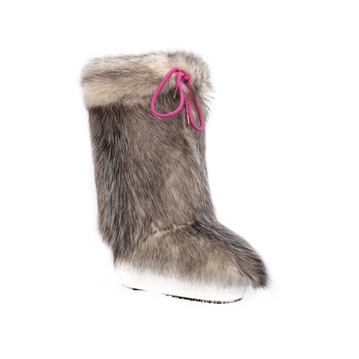 Ocieplacz na obuwie Moon Boot Cover Opossum 140C0V01001 Brązowy ze sklepu eobuwie.pl w kategorii Śniegowce damskie - zdjęcie 182097493