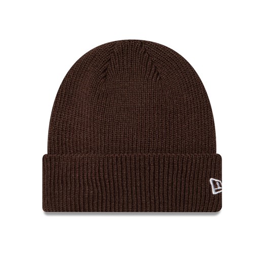 Czapka New Era Wool Cuff Knit Beanie 60424809 Brązowy ze sklepu eobuwie.pl w kategorii Czapki zimowe męskie - zdjęcie 182097553