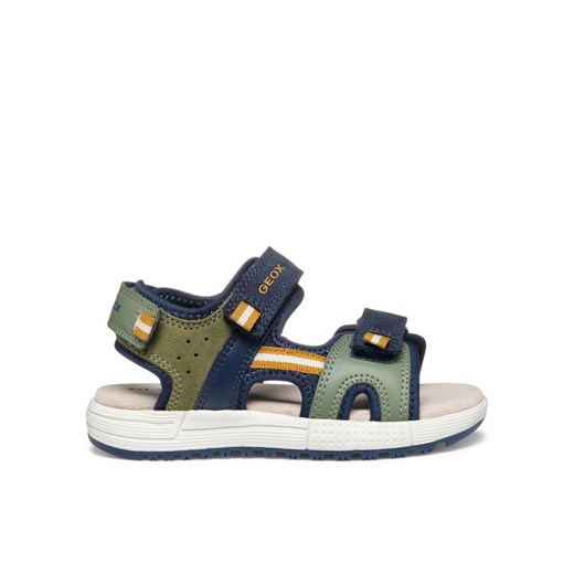 Sandały Geox J Alben J35AVA 1520 CF3F4 D Khaki ze sklepu eobuwie.pl w kategorii Sandały dziecięce - zdjęcie 182097632