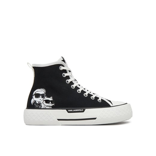 Trampki KARL LAGERFELD KL60654T Czarny ze sklepu eobuwie.pl w kategorii Trampki damskie - zdjęcie 182097670