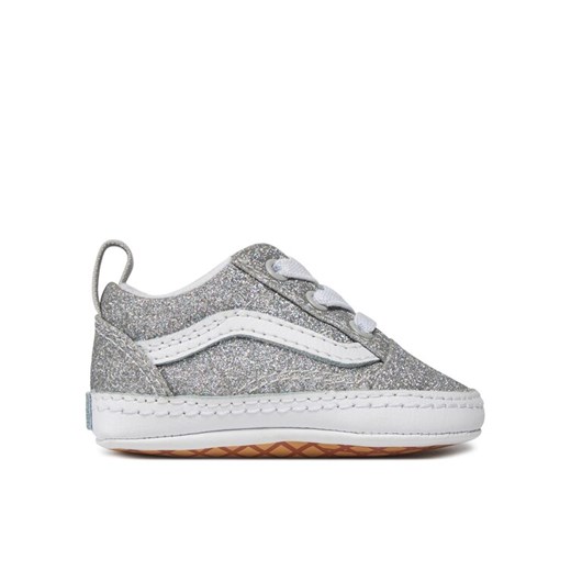 Tenisówki Vans In Old Skool Crib VN0A3U8KX1K1 Srebrny ze sklepu eobuwie.pl w kategorii Buciki niemowlęce - zdjęcie 182097761