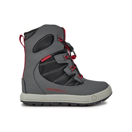 Śniegowce Merrell Snow Bank 4.0 Wtrpf Mk267145 Szary ze sklepu eobuwie.pl w kategorii Buty zimowe dziecięce - zdjęcie 182098080