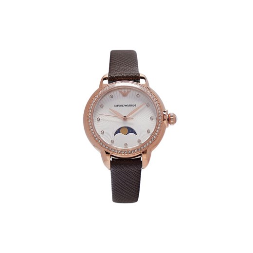 Zegarek Emporio Armani Mia AR11568 Brązowy ze sklepu eobuwie.pl w kategorii Zegarki - zdjęcie 182098130