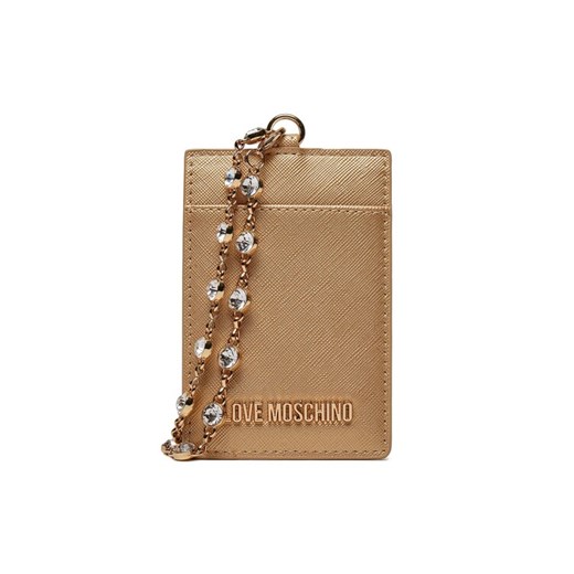 Etui na karty kredytowe LOVE MOSCHINO JC5853PP4IK2390A Złoty ze sklepu eobuwie.pl w kategorii Etui - zdjęcie 182098220