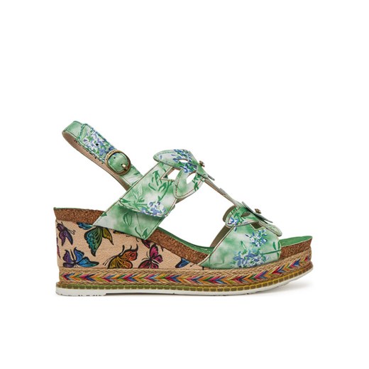 Espadryle Laura Vita Hacdeo 21 Zielony ze sklepu eobuwie.pl w kategorii Espadryle damskie - zdjęcie 182098562