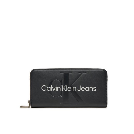 Duży Portfel Damski Calvin Klein Jeans Sculpted Mono Zip Around Mono K60K607634 00 eobuwie.pl
