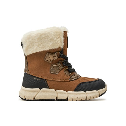 Śniegowce Geox J Flexyper Girl B Ab J46APA 0AU50 C6175 M Brązowy ze sklepu eobuwie.pl w kategorii Buty zimowe dziecięce - zdjęcie 182098682