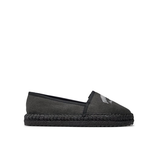 Espadryle Tommy Jeans Tjw Varsity Espadrille EN0EN02470 Czarny ze sklepu eobuwie.pl w kategorii Espadryle damskie - zdjęcie 182098710