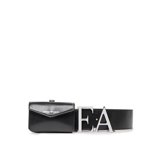 Pasek Damski Emporio Armani Y3I317 Y389E 80001 Czarny ze sklepu eobuwie.pl w kategorii Paski damskie - zdjęcie 182098733