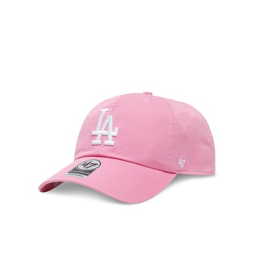 Czapka z daszkiem 47 Brand MLB Los Angeles Dodgers '47 CLEAN UP B-RGW12GWS Różowy ze sklepu eobuwie.pl w kategorii Czapki dziecięce - zdjęcie 182098880