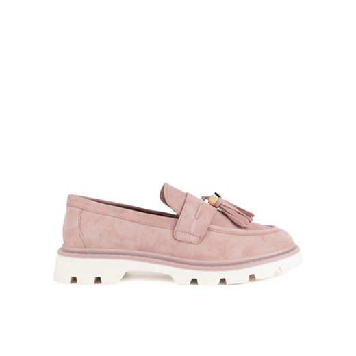 Loafersy Gino Rossi SIMON-115856. Różowy ze sklepu eobuwie.pl w kategorii Lordsy damskie - zdjęcie 182098891