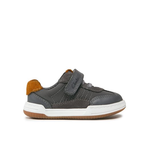 Sneakersy Clarks Fawn Family 261751286 Szary ze sklepu eobuwie.pl w kategorii Buty sportowe dziecięce - zdjęcie 182099051