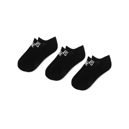 Zestaw 3 par niskich skarpet damskich Vans Classic Kick VN000XNRBLK Czarny ze sklepu eobuwie.pl w kategorii Skarpetki damskie - zdjęcie 182099172