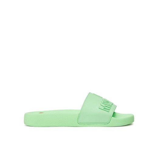 Klapki LOVE MOSCHINO JA28052G1II15802 Zielony ze sklepu eobuwie.pl w kategorii Klapki damskie - zdjęcie 182099213