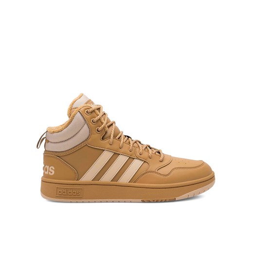 Sneakersy adidas HOOPS 3.0 MID WINTER IF2636 Beżowy ze sklepu eobuwie.pl w kategorii Buty sportowe męskie - zdjęcie 182099292