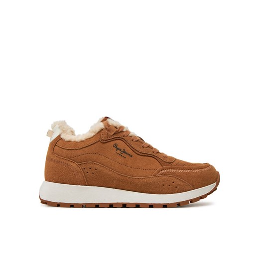 Sneakersy Pepe Jeans PLS60015 Brązowy ze sklepu eobuwie.pl w kategorii Buty sportowe damskie - zdjęcie 182099441
