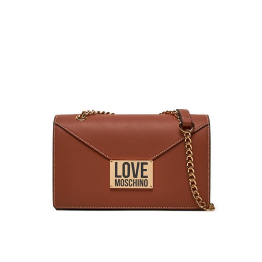 Torebka LOVE MOSCHINO JC4073PP1LLG120A Brązowy ze sklepu eobuwie.pl w kategorii Listonoszki - zdjęcie 182099501
