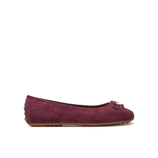 Baleriny LAUREN RALPH LAUREN 802951376002 Bordowy ze sklepu eobuwie.pl w kategorii Balerinki - zdjęcie 182099552