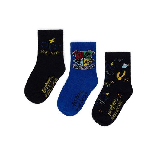 Skarpety Harry Potter ACCCS-AW24-226WBHP (3-pack) Czarny ze sklepu eobuwie.pl w kategorii Skarpetki dziecięce - zdjęcie 182099622
