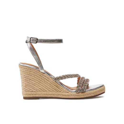 Espadryle Gioseppo Menfi 72064-P Srebrny ze sklepu eobuwie.pl w kategorii Sandały damskie - zdjęcie 182099804