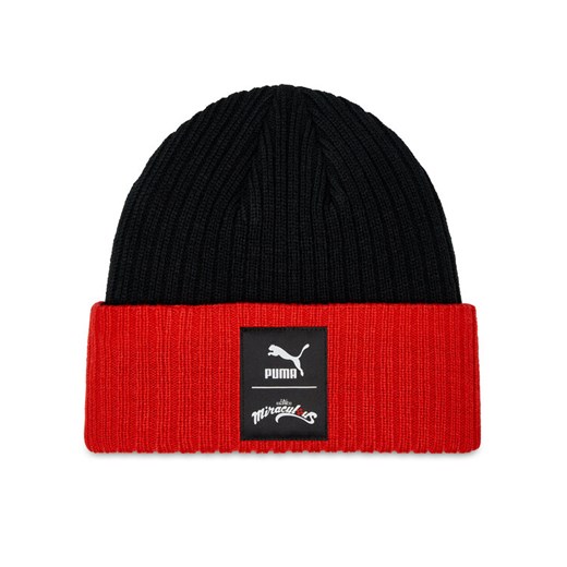 Czapka Puma PUMA x Miraculous Beanie 024796 01 Czarny ze sklepu eobuwie.pl w kategorii Czapki dziecięce - zdjęcie 182099833