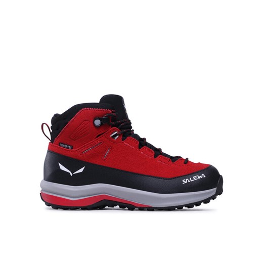 Trekkingi Salewa Mtn Trainer 2 Mid Ptx K 64011-15047 Czerwony ze sklepu eobuwie.pl w kategorii Buty trekkingowe dziecięce - zdjęcie 182099863