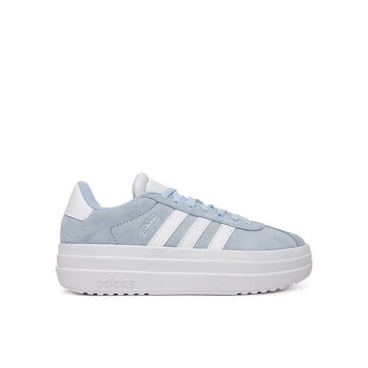 Sneakersy adidas VL Court Bold JI1018 Błękitny ze sklepu eobuwie.pl w kategorii Buty sportowe damskie - zdjęcie 182100120