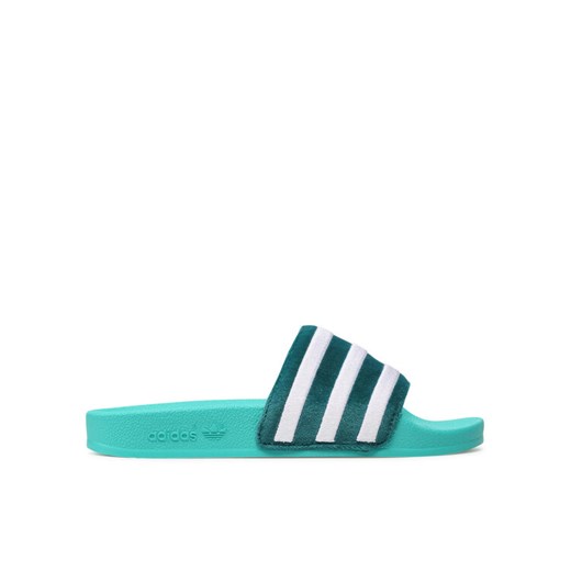 Klapki adidas adilette W GX3371 Zielony ze sklepu eobuwie.pl w kategorii Klapki damskie - zdjęcie 182100164