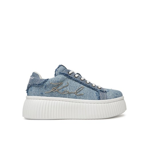 Sneakersy KARL LAGERFELD KL42372S Niebieski ze sklepu eobuwie.pl w kategorii Buty sportowe damskie - zdjęcie 182100210