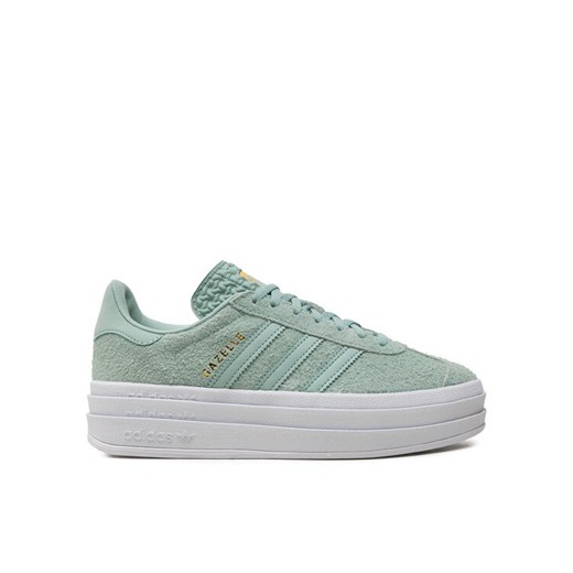 Sneakersy adidas Gazelle Bold IG4381 Zielony ze sklepu eobuwie.pl w kategorii Buty sportowe damskie - zdjęcie 182100251