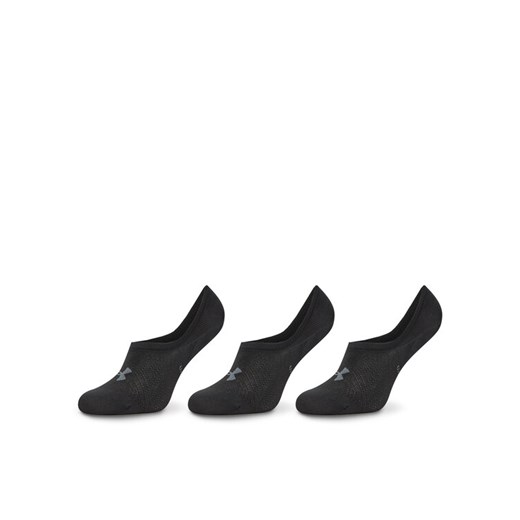 Zestaw 3 par stopek unisex Under Armour Breathe Lite 1370075 Czarny ze sklepu eobuwie.pl w kategorii Skarpetki damskie - zdjęcie 182100291