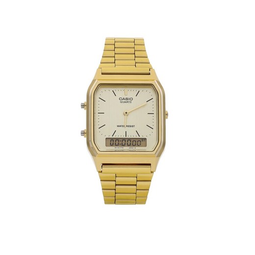 Zegarek Casio Vintage AQ-230GA-9DMQYES Złoty ze sklepu eobuwie.pl w kategorii Zegarki - zdjęcie 182100330