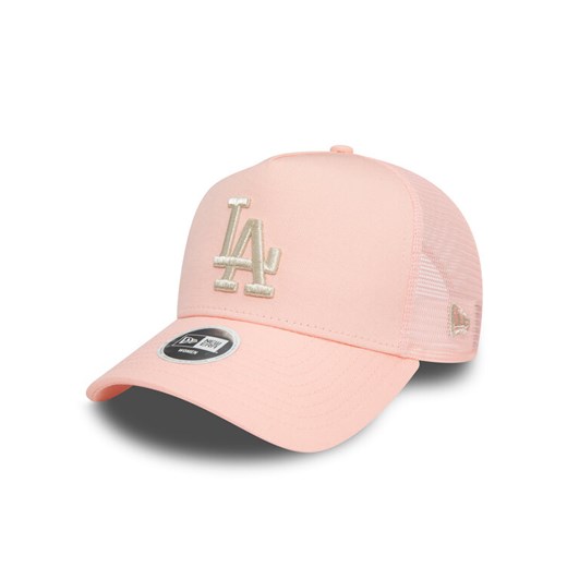 Czapka z daszkiem New Era Wmns Met Trucker La Dodgers 60503580 Różowy ze sklepu eobuwie.pl w kategorii Czapki z daszkiem damskie - zdjęcie 182100340