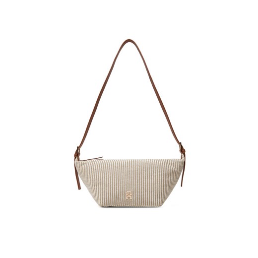 Torebka Tommy Hilfiger Th Premium Beach Le Sling Bag AW0AW17177 Beżowy ze sklepu eobuwie.pl w kategorii Listonoszki - zdjęcie 182100350