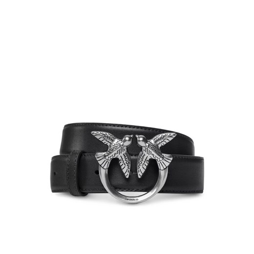 Pasek Damski Pinko Love Berry H3 Belt PE 23 PLT01 100125 A0F1 Czarny ze sklepu eobuwie.pl w kategorii Paski damskie - zdjęcie 182100373
