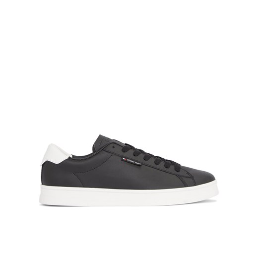Sneakersy Tommy Jeans Tjm Leather Low Cupsole EM0EM01374 Czarny ze sklepu eobuwie.pl w kategorii Trampki męskie - zdjęcie 182100530