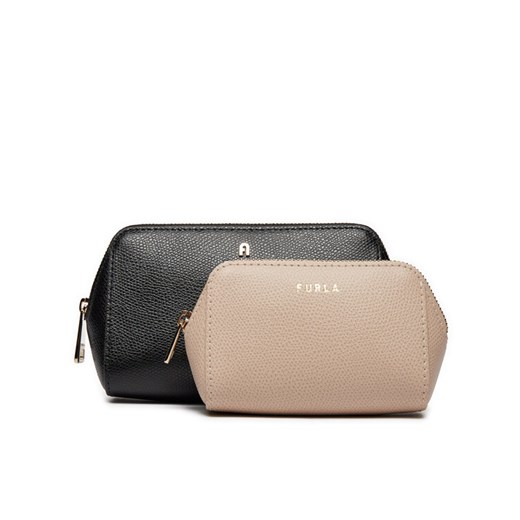 Zestaw kosmetyczek Furla Camelia M Cosmetic Case Set WE00453-ARE000-BBR00-1007 Czarny ze sklepu eobuwie.pl w kategorii Kosmetyczki - zdjęcie 182100611