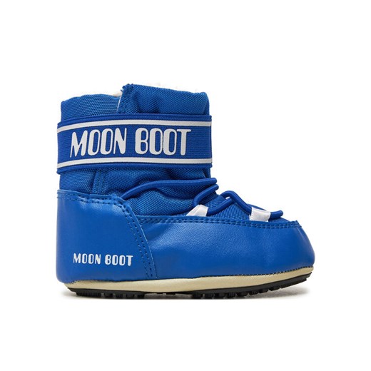 Śniegowce Moon Boot 80D3401020 Niebieski ze sklepu eobuwie.pl w kategorii Buty zimowe dziecięce - zdjęcie 182100741