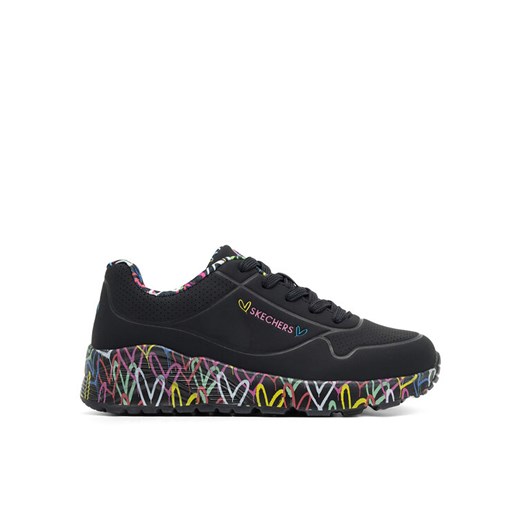 Sneakersy Skechers UNO LITE 314976L BKMT Czarny ze sklepu eobuwie.pl w kategorii Buty sportowe dziecięce - zdjęcie 182100971