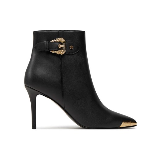 Botki Versace Jeans Couture Scarlett 77VA3S57 Czarny ze sklepu eobuwie.pl w kategorii Botki - zdjęcie 182101072