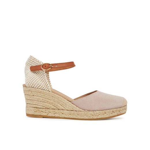 Espadryle Genuins Carina Velour G106385 Różowy ze sklepu eobuwie.pl w kategorii Espadryle damskie - zdjęcie 182101174