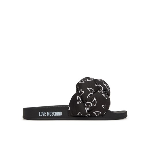 Klapki LOVE MOSCHINO JA28312G0MIW100B Czarny ze sklepu eobuwie.pl w kategorii Klapki damskie - zdjęcie 182101311