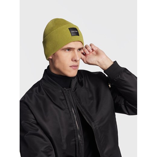 Czapka Calvin Klein K50K509682 Zielony ze sklepu eobuwie.pl w kategorii Czapki zimowe męskie - zdjęcie 182101393