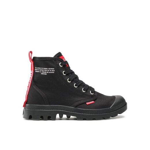 Trapery Palladium Pampa Hi Dare 76258-008-M Czarny ze sklepu eobuwie.pl w kategorii Workery damskie - zdjęcie 182101423