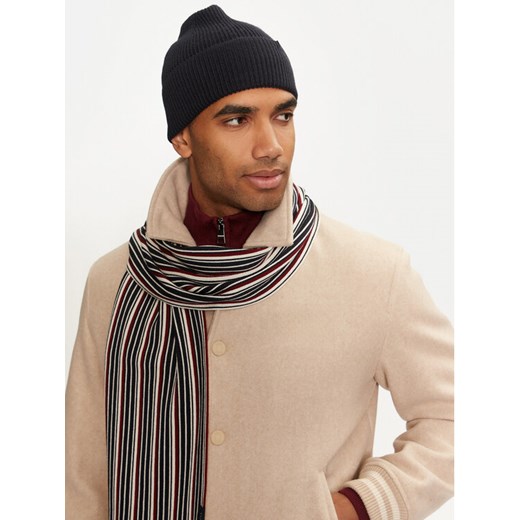 Zestaw Szalik i Czapka Tommy Hilfiger Th Corp Love AM0AM12939 Granatowy ze sklepu eobuwie.pl w kategorii Szaliki męskie - zdjęcie 182101490