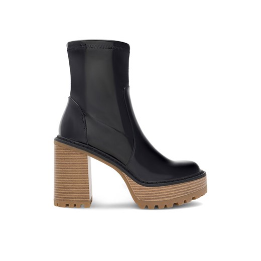 Botki Nine West SHAYLA 13151V Czarny ze sklepu eobuwie.pl w kategorii Botki - zdjęcie 182101584