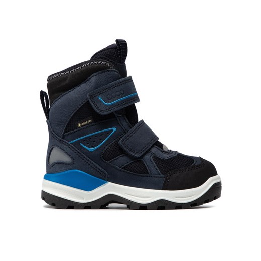 Śniegowce ECCO Snow Mountain GORE-TEX 71026260159 Granatowy ze sklepu eobuwie.pl w kategorii Buty zimowe dziecięce - zdjęcie 182101673